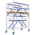 ASC Rollgerüst AGS Pro 250x135cm mit Holz-Plattformen und doppelseitigem Geländer 4,3m Arbeitshöhe ASC Rollgerüst AGS Pro 250x135cm mit Holz-Plattformen und doppelseitigem Geländer 4,3m Arbeitshöhe-small