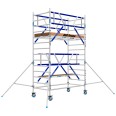 ASC Rollgerüst AGS Pro 305x75cm mit Holz-Plattformen und doppelseitigem Geländer 5,3m Arbeitshöhe-small