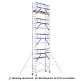 ASC Rollgerüst AGS Pro 250x135cm mit Carbon-Plattformen und einseitigem Geländer 14,3m Arbeitshöhe ASC Rollgerüst AGS Pro 250x135cm mit Carbon-Plattformen und einseitigem Geländer 14,3m Arbeitshöhe-small