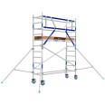 ASC Rollgerüst AGS Pro 190x75cm mit Holz-Plattformen und einseitigem Geländer 4,3m Arbeitshöhe-small