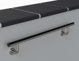 Eichenwald Modell 14.1 Haltestangen Länge 1,0m mit 2 gebogenen Stützen Eichenwald Modell 14.1 Haltestangen Länge 1,0m mit 2 gebogenen Stützen-small