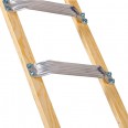 Euroline Holz/Alu Dachdeckerleiter 10 Sprossen-small