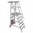 Euroline Premium 32778 Podestleiter fahrbar, klappbar 6 Stufen Euroline Premium 32778 Podestleiter fahrbar, klappbar 6 Stufen-small