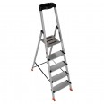 Euroline 22578 Stufenstehleiter mit Sicherheitsbrücke und Werkzeugablage 5 Stufen-small