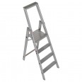 Euroline 22577 Stufenstehleiter mit Sicherheitsbrücke 4 Stufen-small