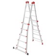 Hailo Multifunktions Teleskopleiter M80 4x5 Sprossen-small