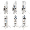 Layher Rollgerüst Solotower mit dem Sicherheitsaufbau P2 Safety Plus 6,15m AH Layher Rollgerüst Solotower mit dem Sicherheitsaufbau P2 Safety Plus 6,15m AH-small