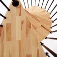 Minka Spindeltreppe Berlin in schwarz mit Buchenstufen bis 309cm Geschosshöhe Ø140cm Minka Spindeltreppe Berlin in schwarz mit Buchenstufen bis 309cm Geschosshöhe Ø140cm-small