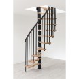 Minka Spindeltreppe Metallica Smart 38 - 305,5cm Geschosshöhe Buche Schwarz Minka Spindeltreppe Metallica Smart 38 - 305,5cm Geschosshöhe Buche Schwarz-small