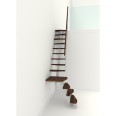 Minka Mittelholmtreppe Quatro Turn 38 - 298cm Geschosshöhe Walnuss Weiß Minka Mittelholmtreppe Quatro Turn 38 - 298cm Geschosshöhe Walnuss Weiß-small
