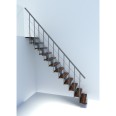 Minka Mittelholmtreppe Comfort Top 37 - 312cm Geschosshöhe Walnuss Grau Minka Mittelholmtreppe Comfort Top 37 - 312cm Geschosshöhe Walnuss Grau-small