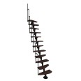 Minka Mittelholmtreppe Monaco 35 - 293,8cm Geschosshöhe Walnuss Schwarz Minka Mittelholmtreppe Monaco 35 - 293,8cm Geschosshöhe Walnuss Schwarz-small