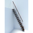 Minka Mittelholmtreppe Quatro 38 - 298cm Geschosshöhe Walnuss Grau Minka Mittelholmtreppe Quatro 38 - 298cm Geschosshöhe Walnuss Grau-small