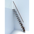 Minka Mittelholmtreppe Quatro 38 - 298cm Geschosshöhe Walnuss Weiß Minka Mittelholmtreppe Quatro 38 - 298cm Geschosshöhe Walnuss Weiß-small