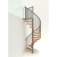 Minka Spindeltreppe Spiral Smart 38 - 305,5cm Geschosshöhe Buche Grau 100cm Durchmesser Minka Spindeltreppe Spiral Smart 38 - 305,5cm Geschosshöhe Buche Grau 100cm Durchmesser-small