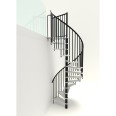 Minka Spindeltreppe Spiral Smart 38 - 305,5cm Geschosshöhe Weiß Schwarz 120cm Durchmesser Minka Spindeltreppe Spiral Smart 38 - 305,5cm Geschosshöhe Weiß Schwarz 120cm Durchmesser-small