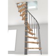 Minka Spindeltreppe Suono Smart 38 - 305,5cm Geschosshöhe Buche Grau für 120x68cm Deckenöffnung Minka Spindeltreppe Suono Smart 38 - 305,5cm Geschosshöhe Buche Grau für 120x68cm Deckenöffnung-small