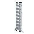 MUNK Stufen- Mehrzweckleiter mit Wandlaufrollen und Nivello® Traverse 3x8 Stufen MUNK Stufen- Mehrzweckleiter mit Wandlaufrollen und Nivello® Traverse 3x8 Stufen-small