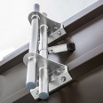 Doppelrohr-Schneefanghalter für Trapezblech, Leisten- und Sandwichdach, anthrazit Doppelrohr-Schneefanghalter für Trapezblech, Leisten- und Sandwichdach, anthrazit-small