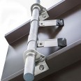 Einrohr-Schneefanghalter für Trapezblech, Leisten- und Sandwichdach, anthrazit Einrohr-Schneefanghalter für Trapezblech, Leisten- und Sandwichdach, anthrazit-small
