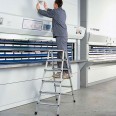 Zarges genietete Stehleiter eloxiert XLstep B 2x7 Stufen-small