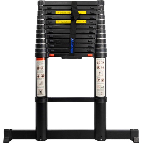 Aldorr Teleskopleiter Professional mit 22 breiten Stufen