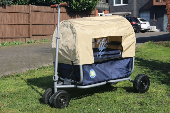 Beachtrekker faltbarer Bollerwagen Life mit integrierter Feststellbremse und Sonnenverdeck in 5 Farben