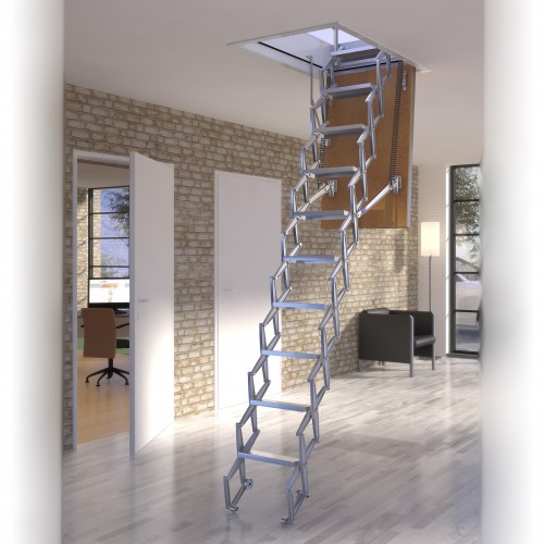 Dolle alu-top F90 Bodentreppe Scherentreppe bis 279cm Raumhöhe mit U-Wert 0,93