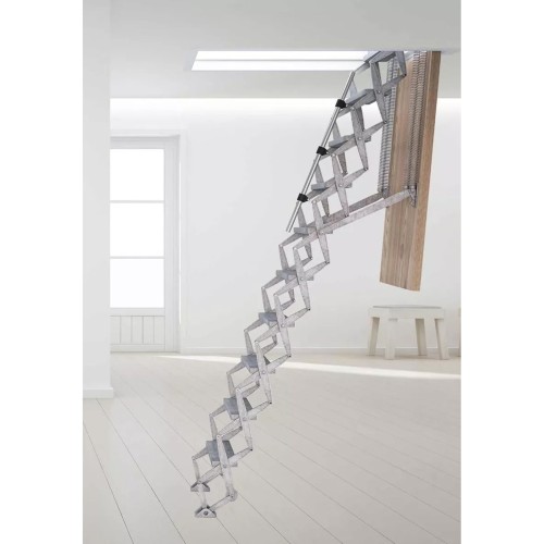 Dolle alu-top Bodentreppe Scherentreppe bis 279cm Raumhöhe mit U-Wert 0,58