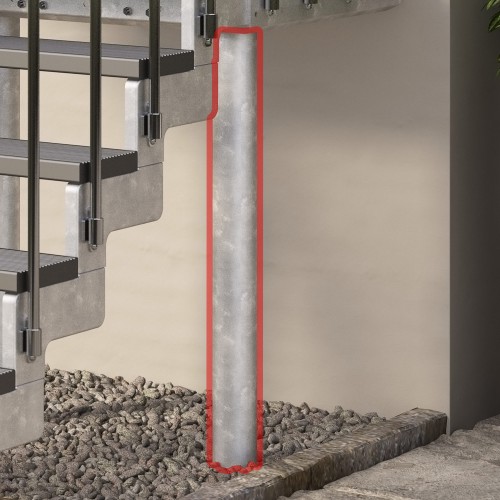 Dolle Podeststütze 150cm hoch für Aussentreppe Gardenstep oder Gardentop