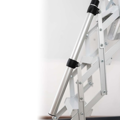 Dolle Teleskophandlauf als Mehrpreis für clickFIX® vario mit 12-14 Stufen ab Rohbaumaß 120cm