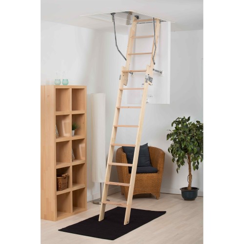 Dolle Bodentreppe clickFIX® 2-teilig bis 274cm Raumhöhe mit U-Wert 0,49 Deckenöffnung 130x70cm