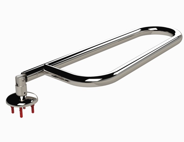 Eichenwald Modell 16.1 Griffbogen Typ A für Schwimmbäder runder Flansch, 90° beidseitig kippbar