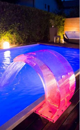 Eichenwald Modell 52 Wasserattraktion Schwalldusche Tropic mit RGB-Beleuchtung