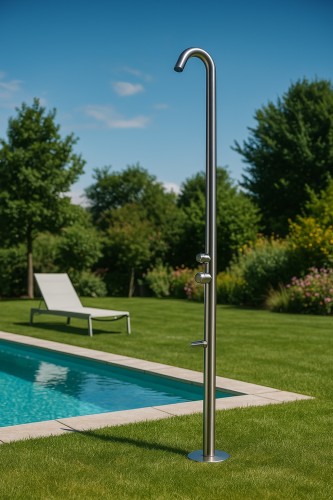 Eichenwald Modell 70 Gartendusche Sylt in Gun Metal