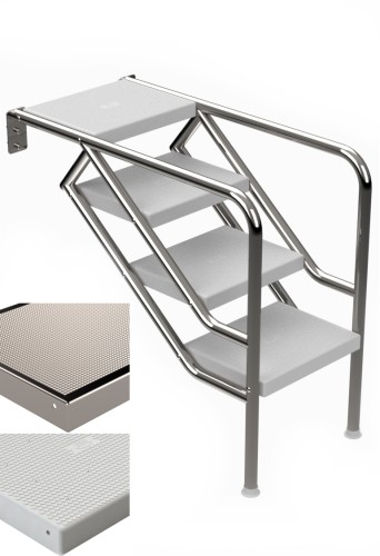 Eichenwald Pooltreppe Modell 08.3 Miami nur Unterteil max. Beckentiefe 1999mm