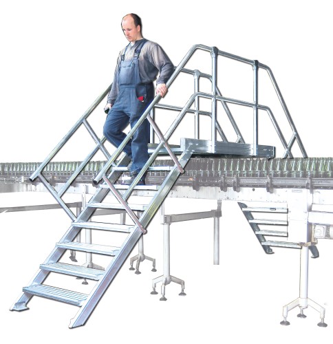 Euroline 512 Übergang 60° 800mm Stufenbreite 2x7 Stufen