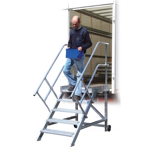 Euroline 514 Anstieg 45° 600mm Stufenbreite 2 Stufen Alu gerieft