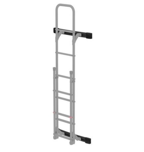 Frankana Montagestäbe Kit Bars Deluxe von Fiamma für klappbare Außenleiter Deluxe DJ Deep Black Wohnmobilleiter
