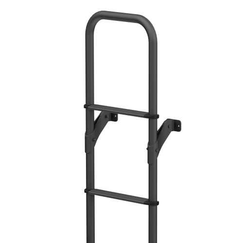 Frankana Deluxe DJ Deep Black von Fiamma klappbare Außenleiter Wohnmobilleiter 8 Stufen