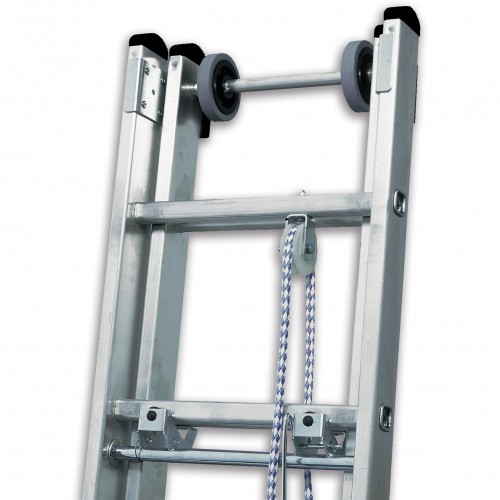 MUNK Seilzugleiter mit Traverse 2x15 Sprossen