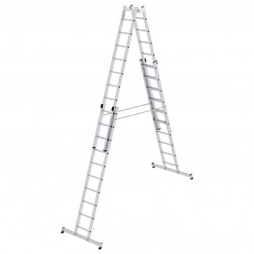 MUNK Stehleiter mit nivello-Traverse 4x10 Sprossen