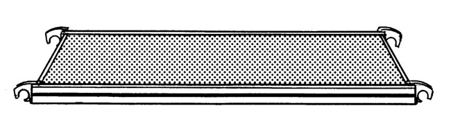 Hymer Einzelteil Gerüst Bühne ohne Durchstiegsklappe 2,45x0,65m