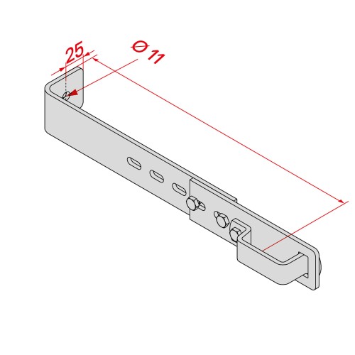 Hymer Wandhaken verstellbar 0,17-0,3m Länge
