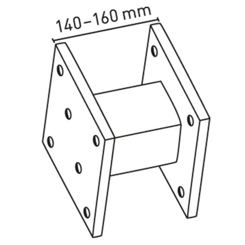 Iller Distanzsegmente für Steigleitern 140 mm Stahl verzinkt