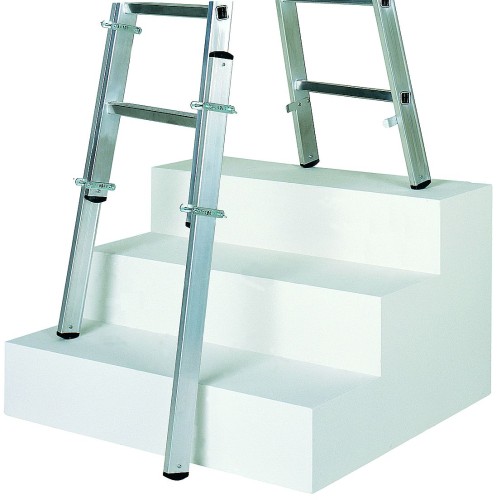 Iller Verlängerungsschenkel für Aluminium Leitern für Holmgröße 75mm Länge 1,50m 2 Stück