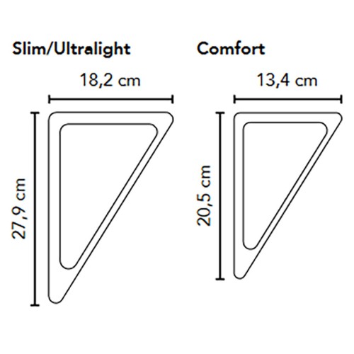 Klapster Slim/Ultralight Deckenwinkel in HPL weiß für geringe Deckenstärken