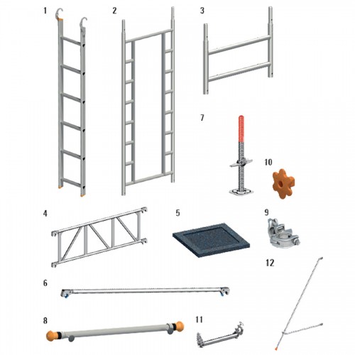 Layher Uni Leicht Erweiterung Treppen-Kit