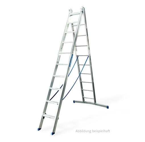 Mauderer Bavaria Hybrid Mehrzweckleiter 970 mit Sprossen und Stufen 2-teilig