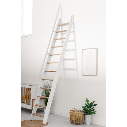 Minka Wangentreppe Flexiblo 300cm max. Geschosshöhe Eiche Weiß